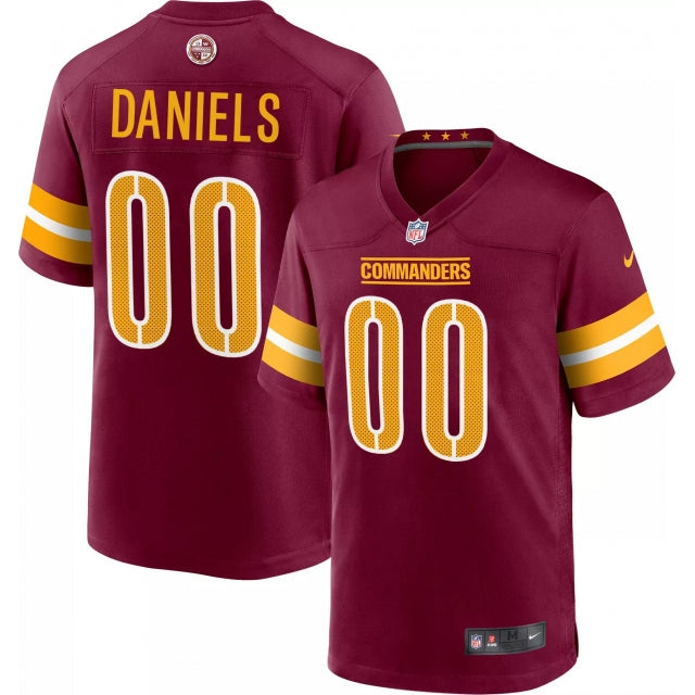 Men's Washington Commanders Jayden Daniels Red Game Jersey