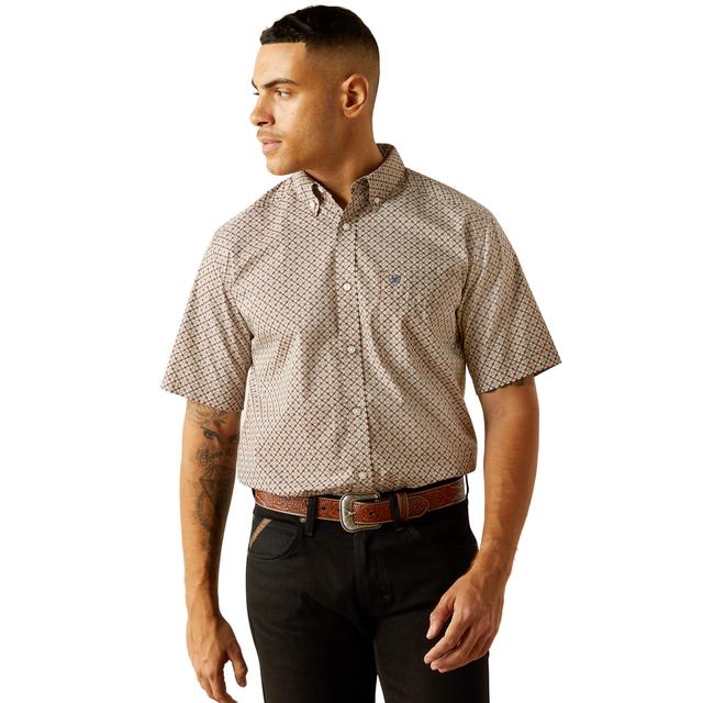 Men's Carmelo Classic Fit Shirt in Brown