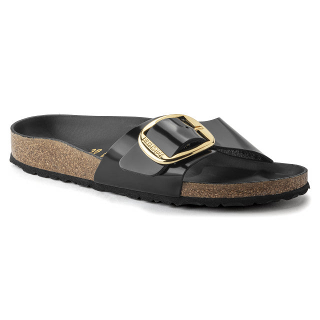 Women's Madrid Big Buckle Natural Leather Patent