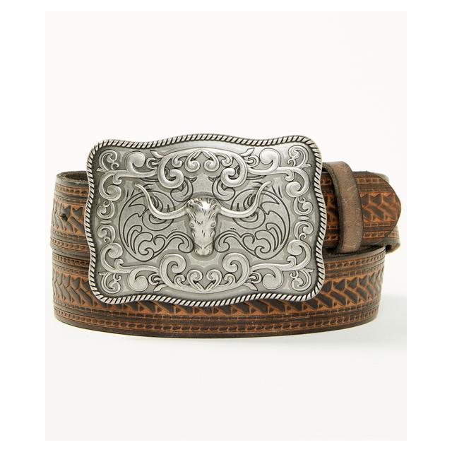 Men's Declan Embossed Buckle Belt
