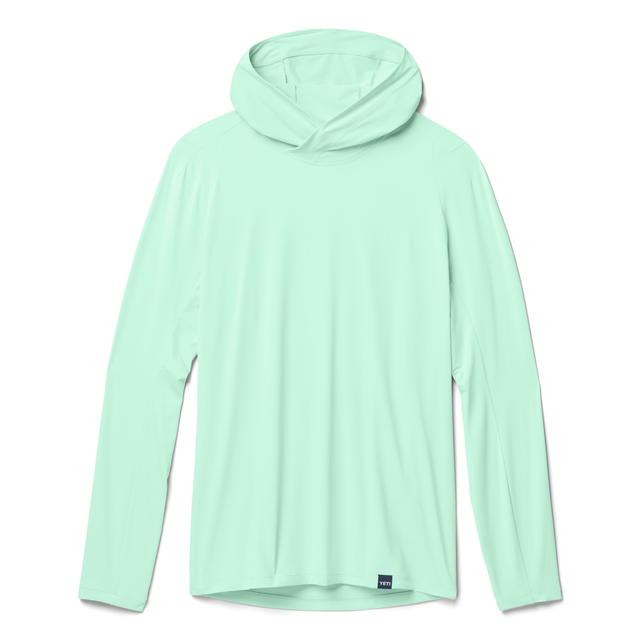 Hooded Long Sleeve Sunshirt - Ice Blue - XS