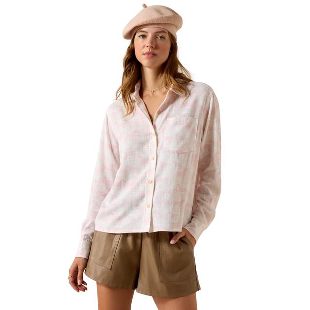 Women's Rudford Shirt in Icy Pink Horse Print