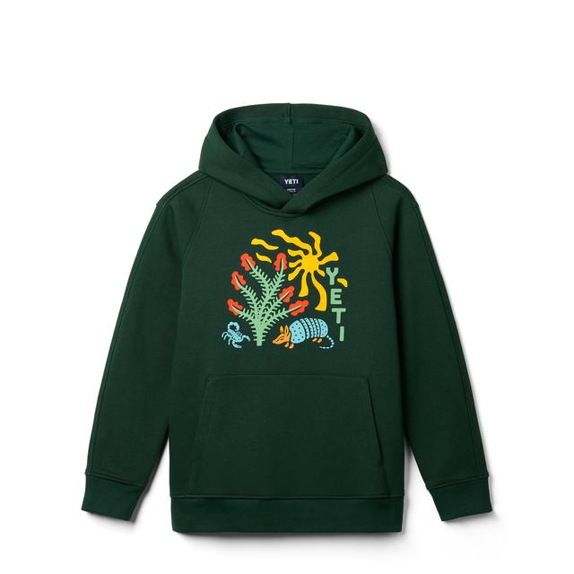 Explorers Kids' Fleece Hoodie - Dark Forest - M