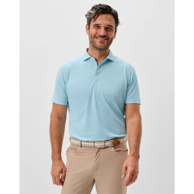 Men's Performance Mesh Polo - Stetson Stripe