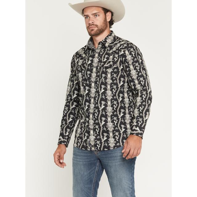 Men's Twenty Four Seven Floral paisley Print Long Sleeve Snap Western Shirt