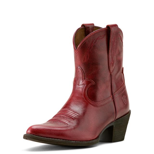 Women's Maggie J Toe Western Boots in Barn Red