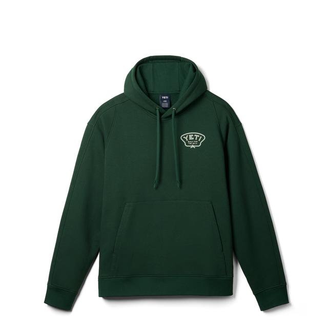 Heritage Badge Fleece Hoodie - Dark Forest - XL