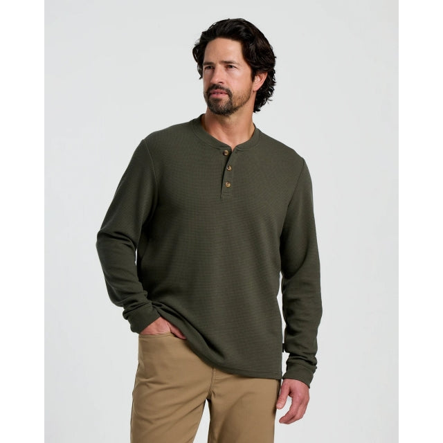 Men's Waffle Long Sleeve Henley