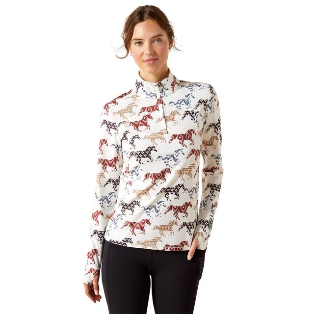 Women's Lowell 3.0 1/4 Zip Baselayer in Painted Ponies Print