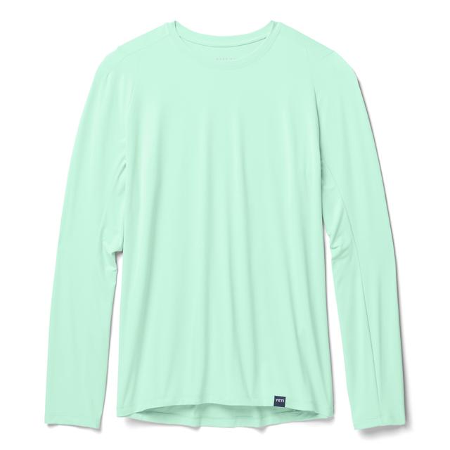 Crew Neck Long Sleeve Sunshirt - Ice Blue - S