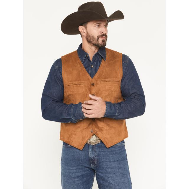 Men's Howard Faux Suede Button-Down Vest