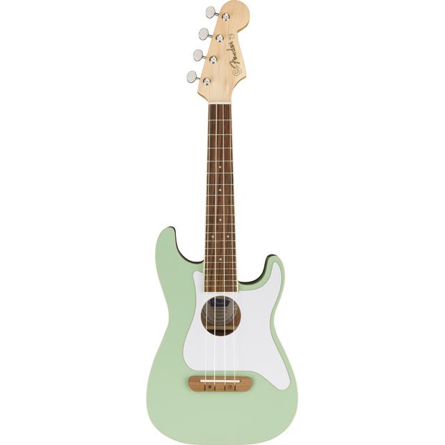 Fullerton Strat Uke, Walnut Fingerboard, White Pickguard, Surf Green