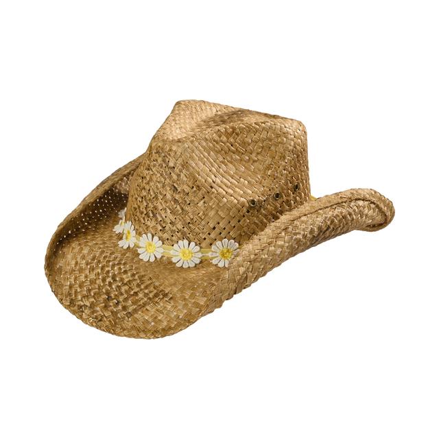 Girls' Daisy Straw Cowboy Hat