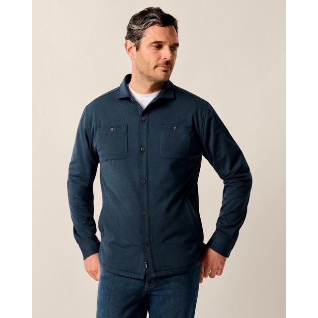 Mens Russo Stretch Knit Shacket with Primaloft