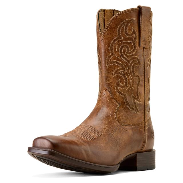 Men's Bodie Square Toe Cowboy Boots in Honey Tan