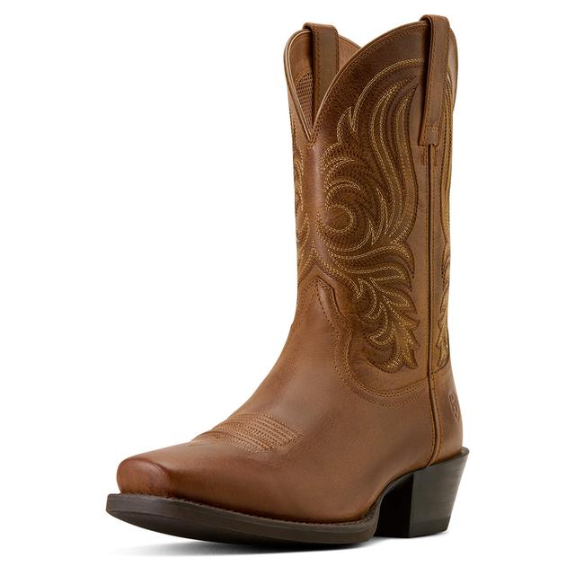 Men's Sport Lawman Square Toe Cowboy Boots in Georgia Clay Leather