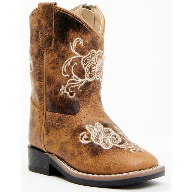 Toddler Girls' Little Bitty Lasy Western Boots - Broad Square Toe