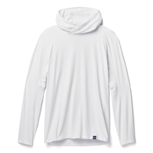 Hooded Long Sleeve Sunshirt - White - XXL