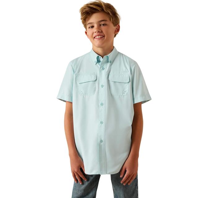 Kid's VentTEK Outbound Classic Fit Shirt in Blue Glow