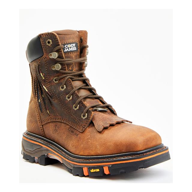 Men's 8" Decimator Vibram Lace-Up Work Boots - Composite Toe