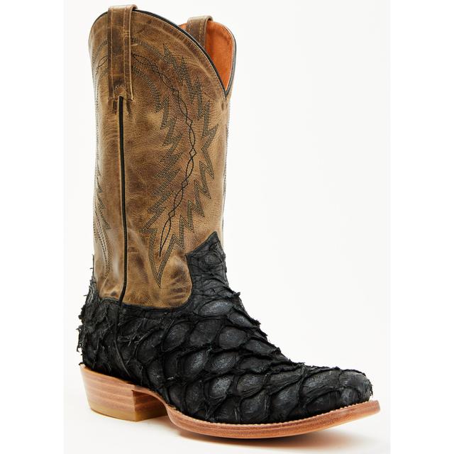 Men's Vaqueras Exotic Pirarucu Western Boots - Square Toe