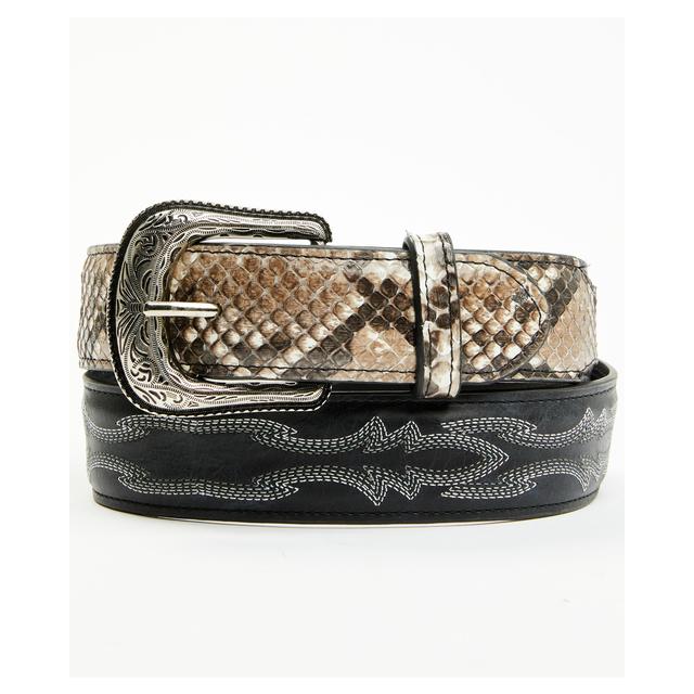 Men's Exotic Python Belly Billet Belt