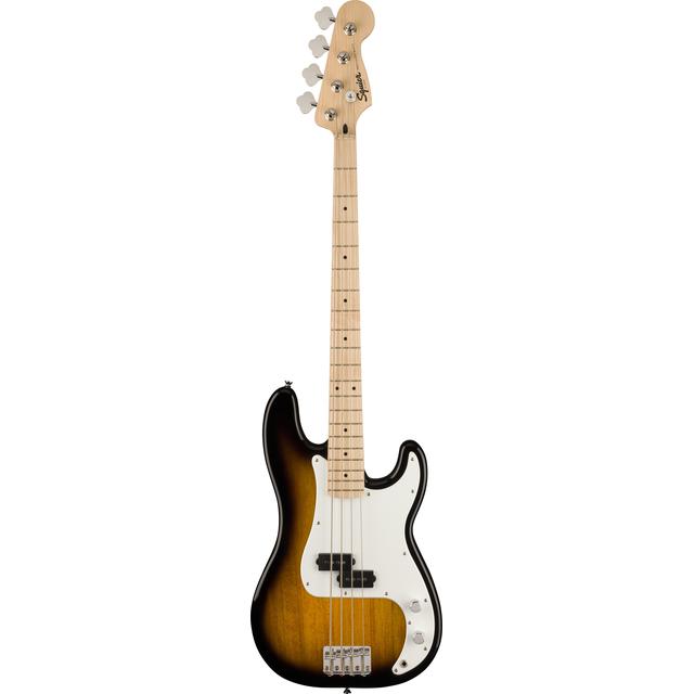 Squier Sonic Precision Bass, Maple Fingerboard, White Pickguard, 2-Color Sunburst