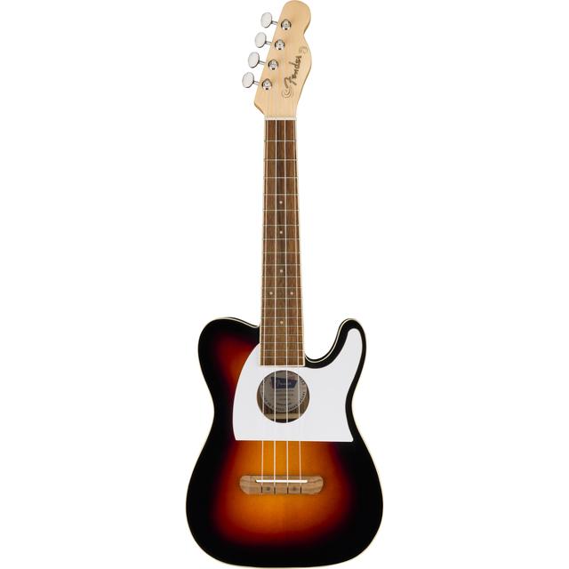 Fullerton Tele Uke, Walnut Fingerboard, White Pickguard, 2-Color Sunburst