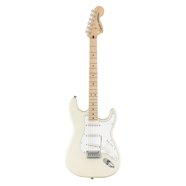 Affinity Series Stratocaster, Maple Fingerboard, White Pickguard, Olympic White