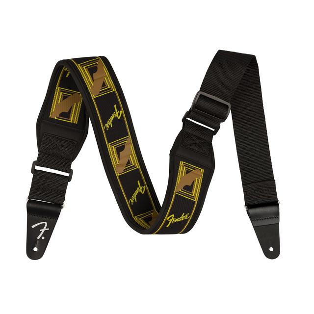 Swell Neoprene Strap, Blk/Ylw/Brn Mono, 2.5"