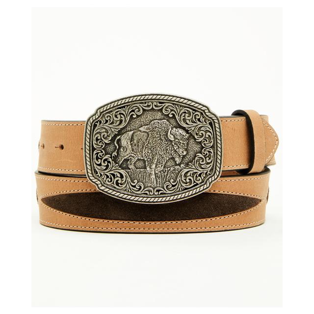 Men's Gunner Buffalo Plaque Buckle Belt