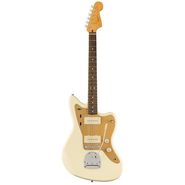 J Mascis Jazzmaster, Laurel Fingerboard, Gold Anodized Pickguard, Vintage White