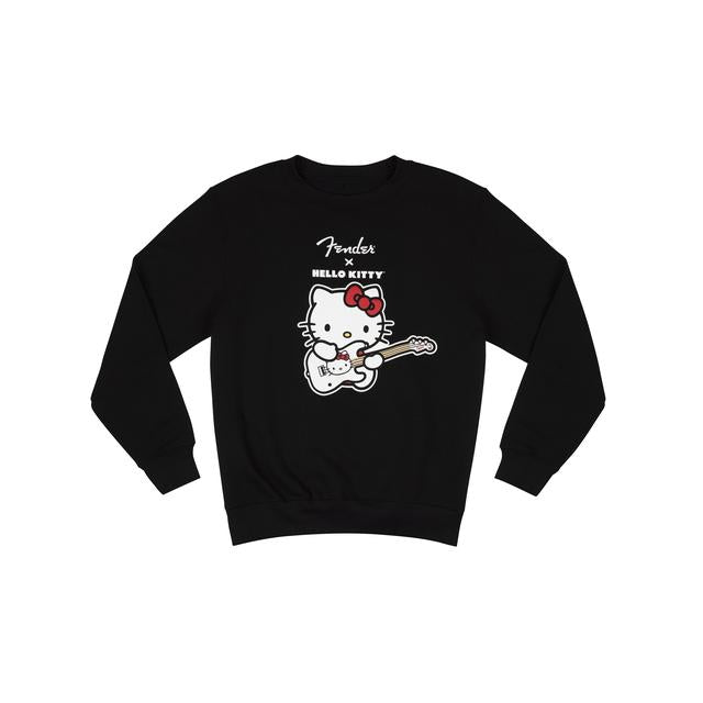 x Hello Kitty Crewneck Logo Sweatshirt, Black, M
