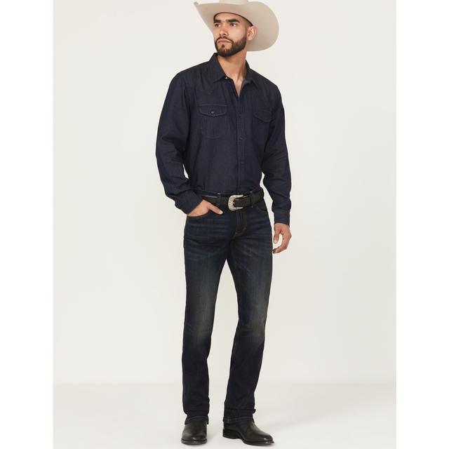 Black 1978 Men's Jericho Wash Tyler Slim Straight Stretch Denim Jeans