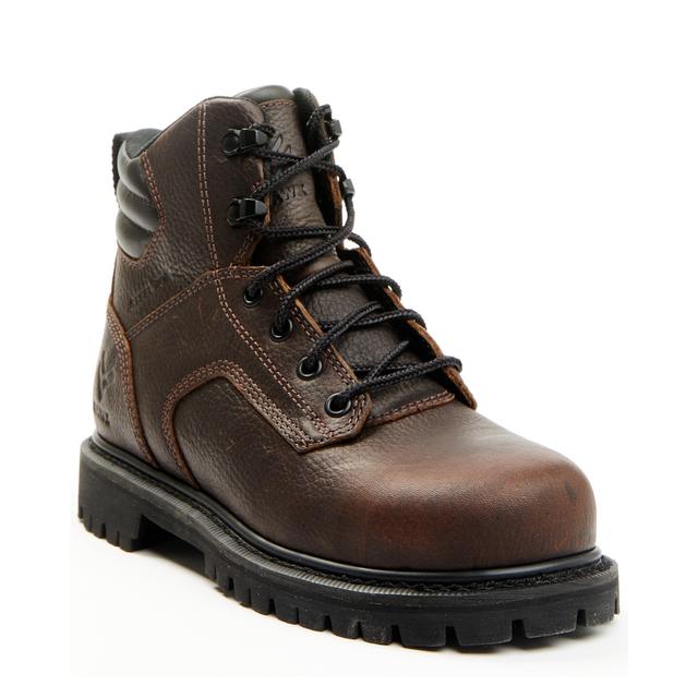 Women's 6" Lace-Up Work Boots - Steel Toe
