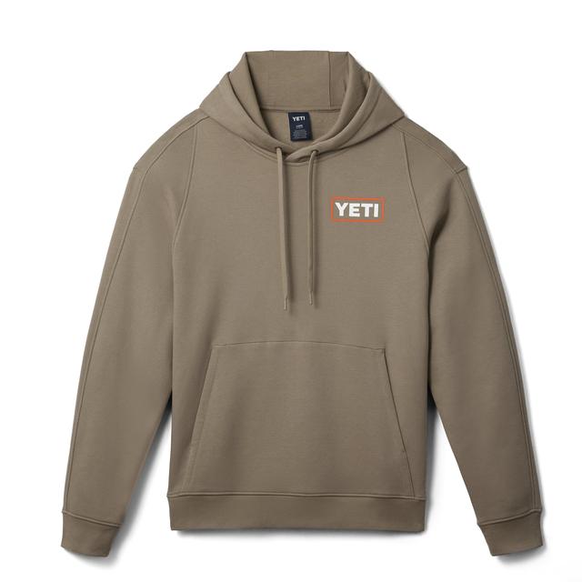 Wetlands Logo Badge Fleece Hoodie - 2H24 Wetlands/Taupe - S
