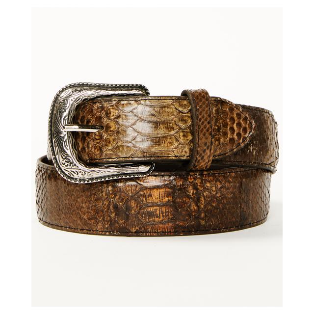 Men's Exotic Python Belly Belt