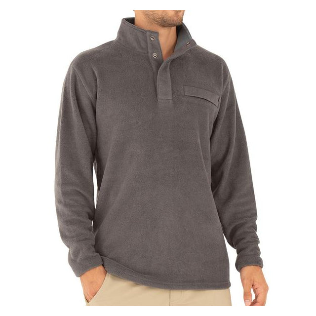 Men's Bamboo Polar Fleece Snap Pullover