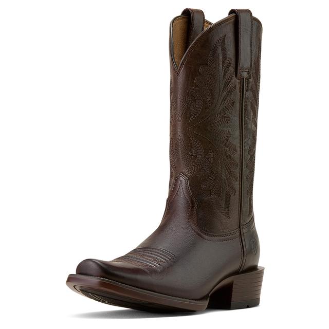 Men's Renegade Narrow Cutter Toe Cowboy Boots in Burnished Chocolate