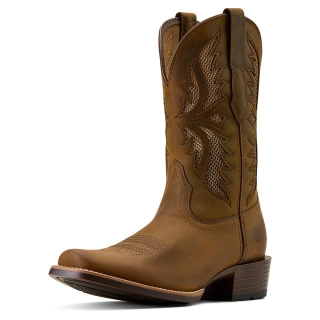 Men's Clearwater VentTEK Narrow Cutter Toe Cowboy Boots in Distressed Brown