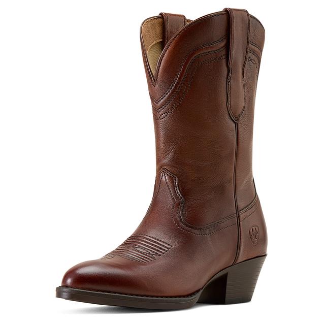 Women's Easton R Toe Cowgirl Boots in Honey Bee