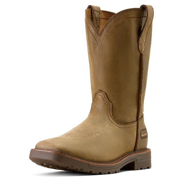Men's Activator Wide Square Toe Work Boots in Brown Bomber