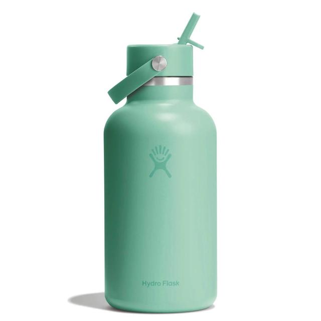 64 oz Wide Mouth with Flex Straw Cap - Mermaid Green