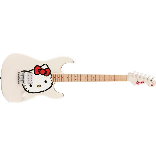 x Hello Kitty White Stratocaster