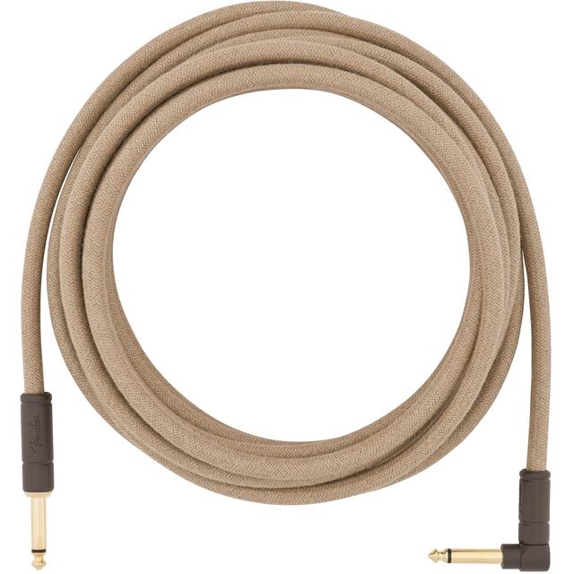Festival Instrument Cable, Straight/Angle, 18.6', Pure Hemp, Natural