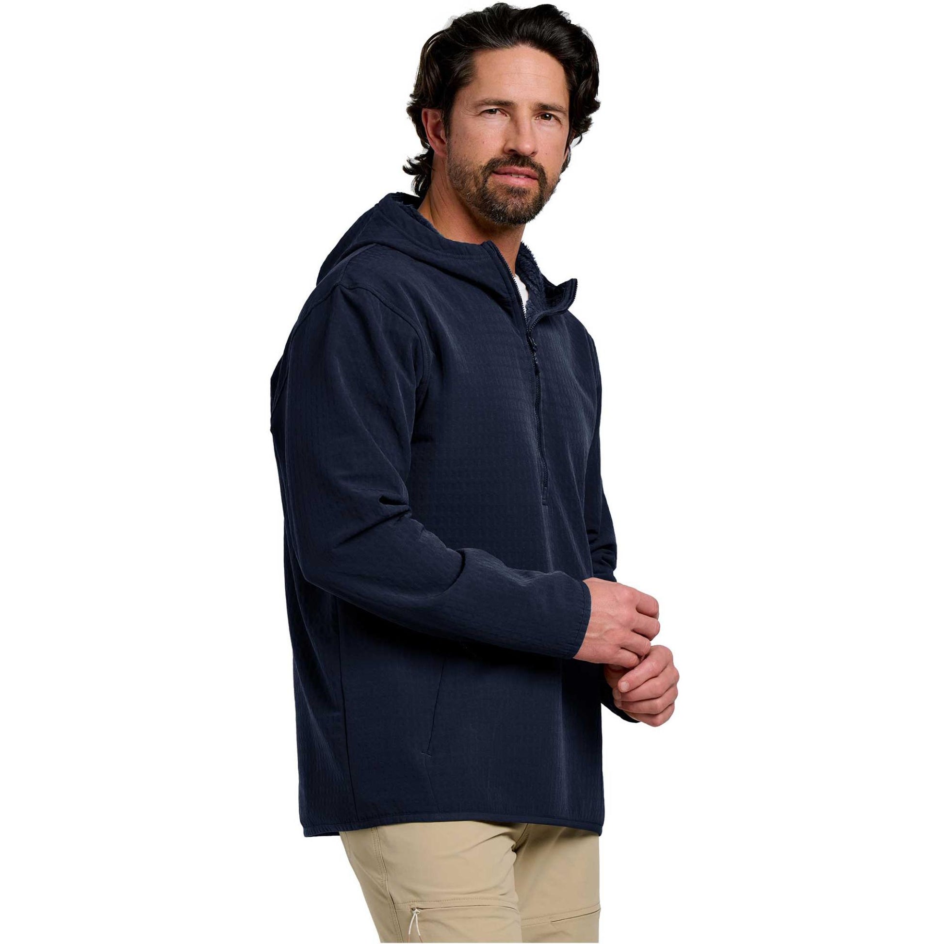 Men's Gridback Fleece Anorak Hoodie