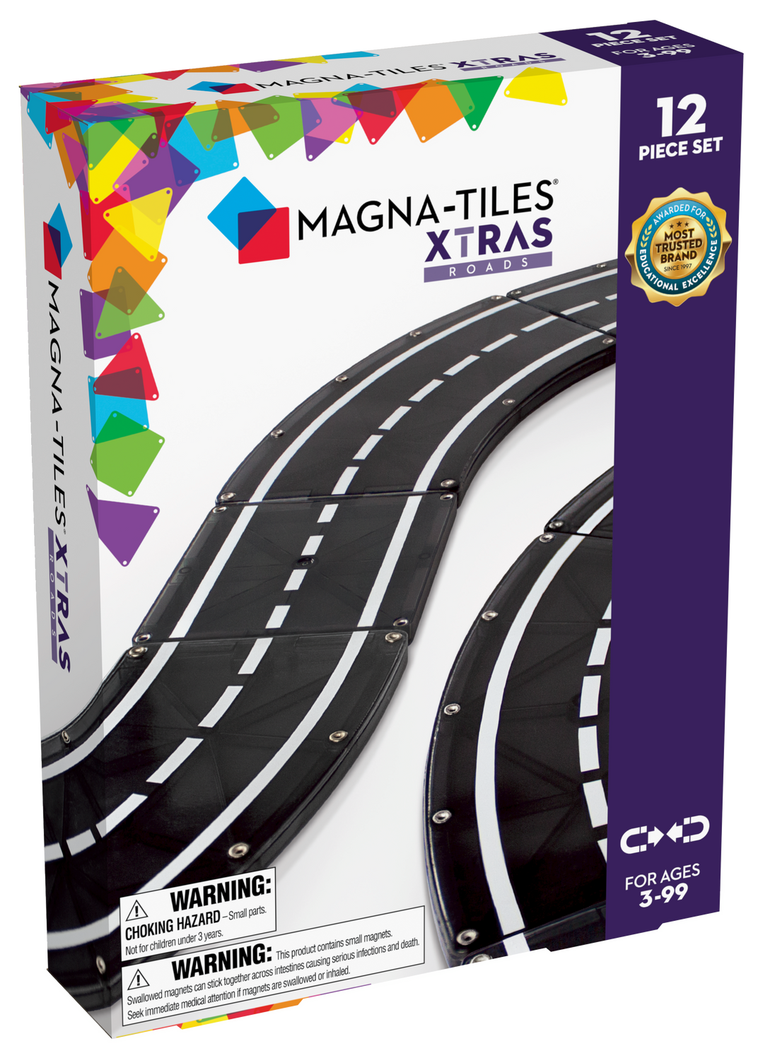 Xtras: Roads 12pc Set Magna-Tiles | Valtech