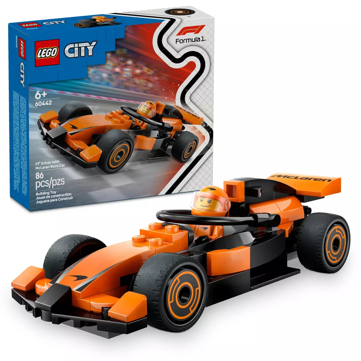 F1 Driver with McLaren Race Car City Formula 1 | Lego