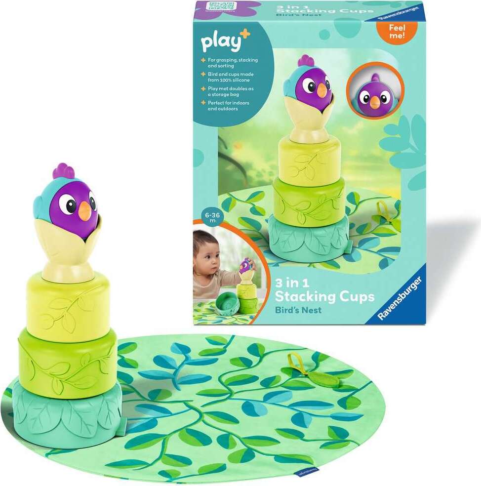3-in-1 Stacking Cups: Bird's Nest