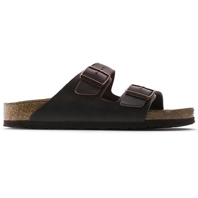 Women's Arizona Oiled Leather Soft Footbed Slide Sandals